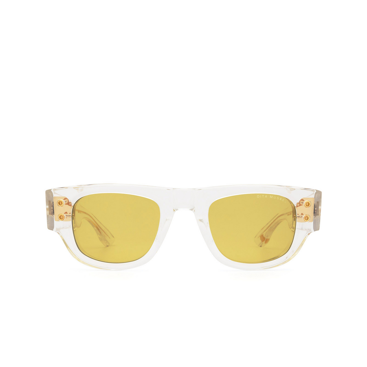 Dita MUSKEL Sunglasses CLR-GLD Crystal & Gold - front view