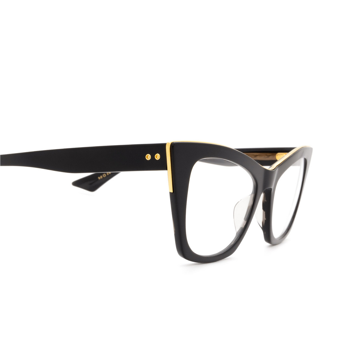 Dita SHOWGOER Eyeglasses BLK-GLD Black & Gold - 3/4