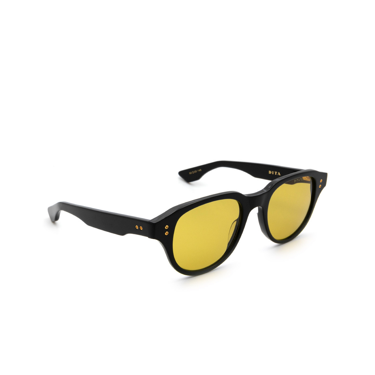 Dita TELEHACKER Sunglasses BLK-GLD Black Gold - three-quarters view