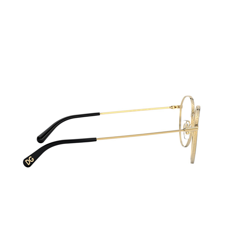 Dolce & Gabbana DG1322 Korrektionsbrillen 1334 gold / black - 3/4