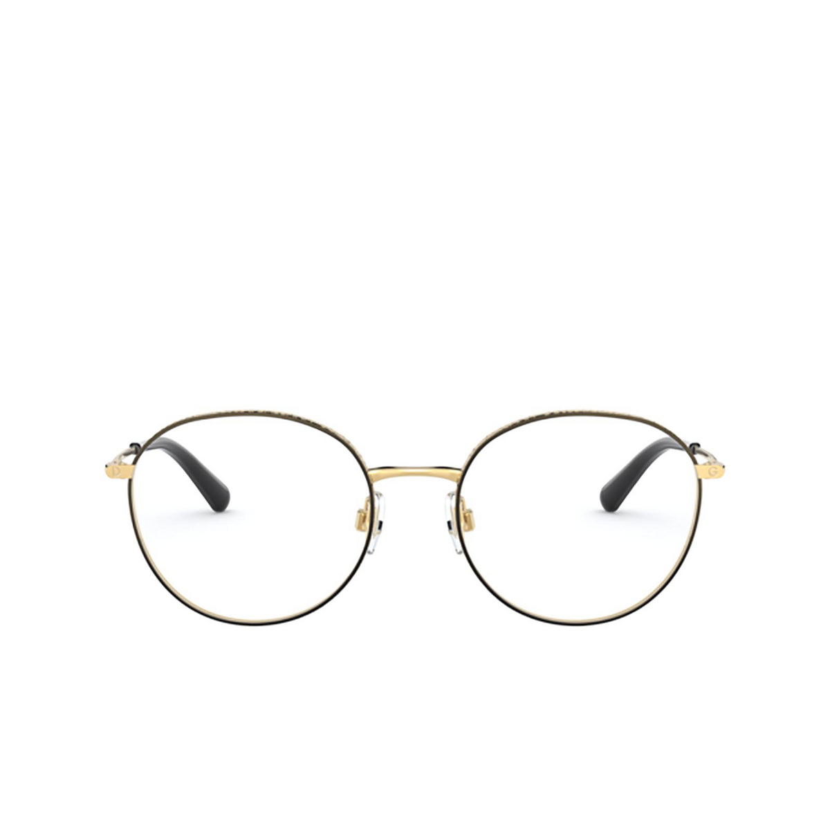 Dolce & Gabbana DG1322 Eyeglasses 1334 GOLD / BLACK - front view