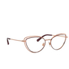 Dolce & Gabbana DG1326 Eyeglasses 1333 pink gold / bordeaux - product thumbnail 2/4