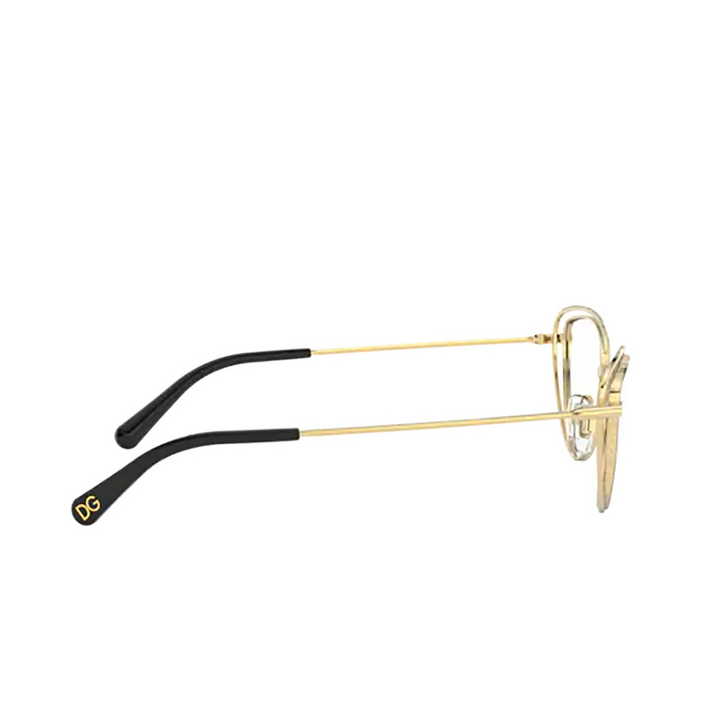 Dolce & Gabbana DG1326 Eyeglasses 1334 gold / black - 3/4