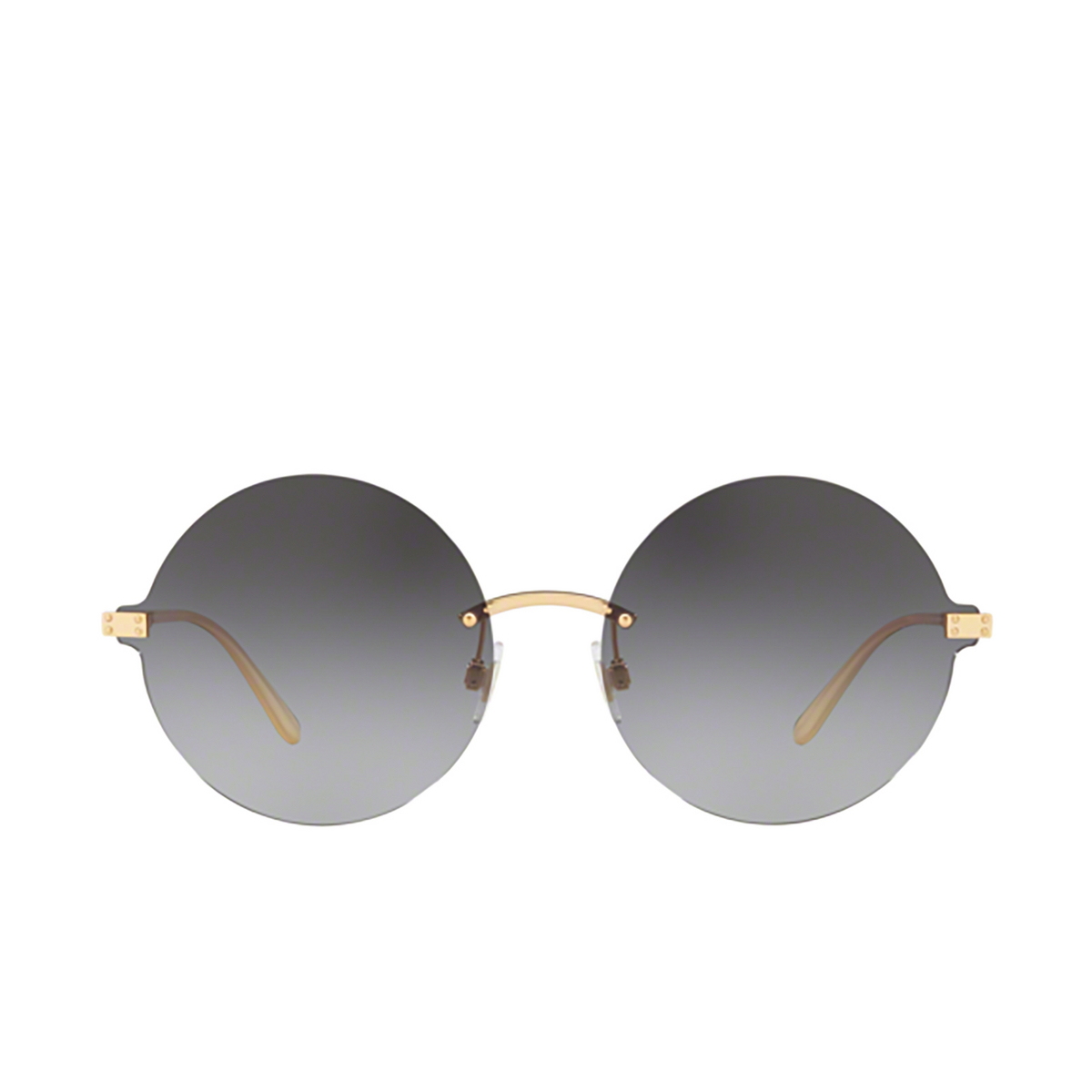 Dolce & Gabbana® Round Sunglasses: DG2228 color 02/8G Gold - 1/3