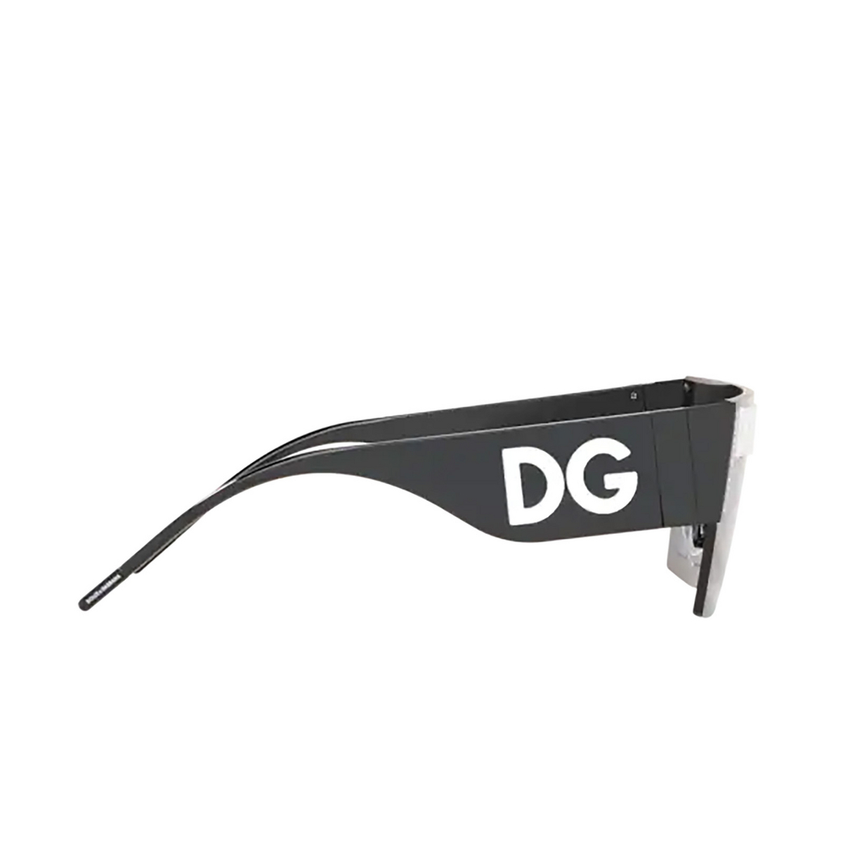 Dolce & Gabbana® Mask Sunglasses: DG2233 color 01/87 Black - product thumbnail 3/3