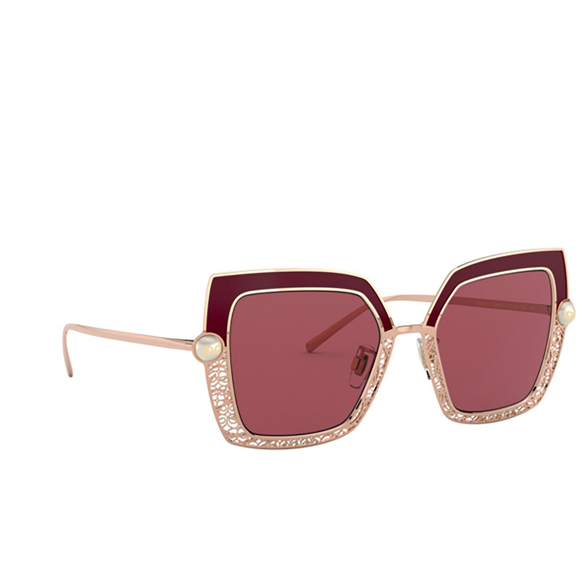 Dolce & Gabbana® Square Sunglasses: DG2251H color 133369 Bordeaux - product thumbnail 2/3