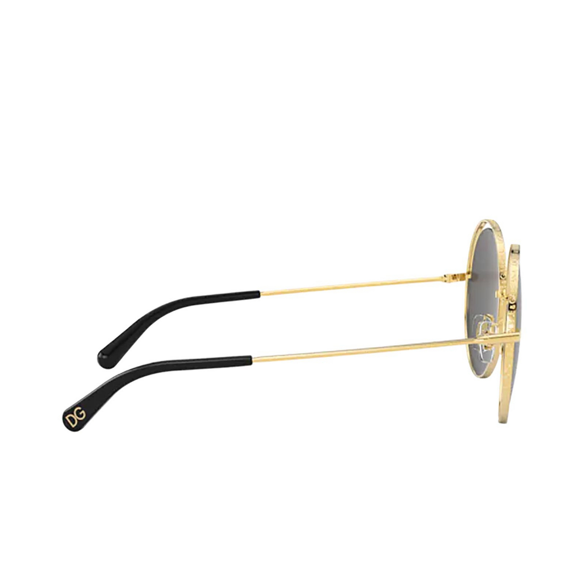 Dolce & Gabbana® Round Sunglasses: DG2262 color 133487 Black - product thumbnail 3/3