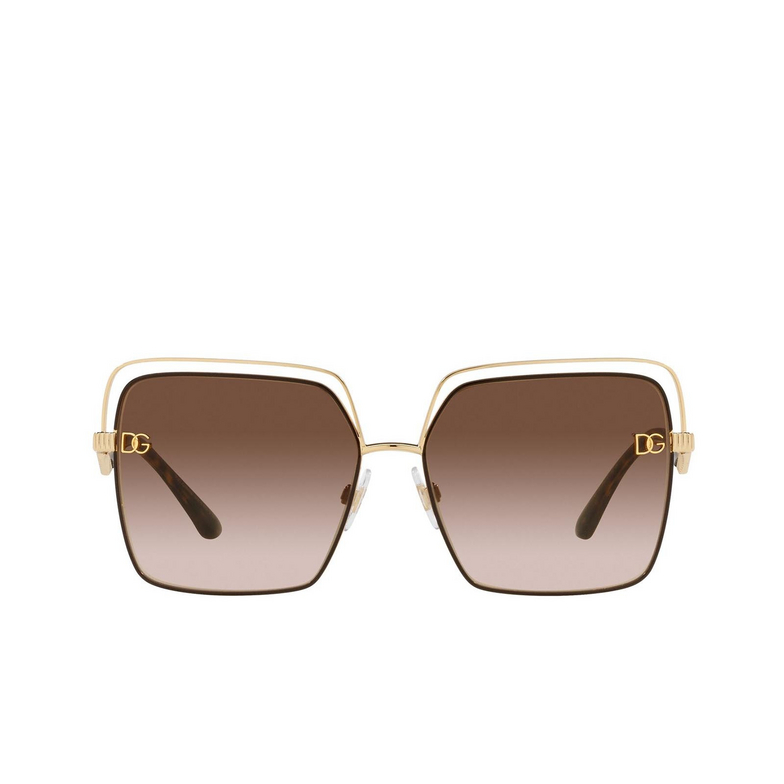 Gafas de sol Dolce & Gabbana DG2268 134413 gold/brown - 1/4