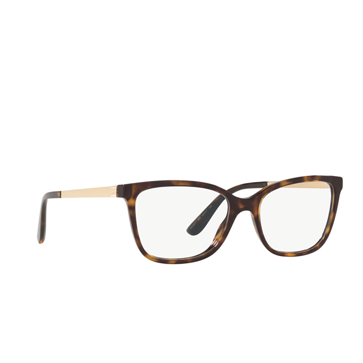 Dolce & Gabbana DG3317 Eyeglasses 502 HAVANA - three-quarters view