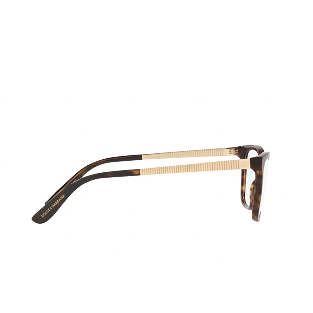 Dolce & Gabbana® Rectangle Eyeglasses: DG3317 color Havana 502 - 3/3.