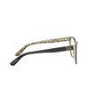 Dolce & Gabbana DG3321 Eyeglasses 3215 black / damasco glitter black - product thumbnail 3/4