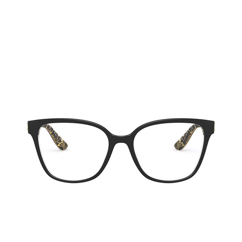 Dolce & Gabbana DG3321 Eyeglasses 3215 black / damasco glitter black - 1/4