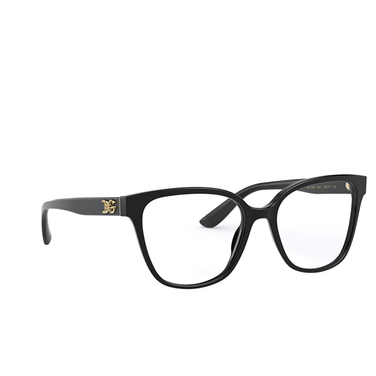 Dolce & Gabbana DG3321 Eyeglasses 501 black - three-quarters view