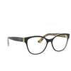 Dolce & Gabbana DG3322 Korrektionsbrillen 3235 black on leo glitter gold - Produkt-Miniaturansicht 2/4
