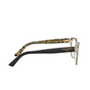 Dolce & Gabbana DG3322 Eyeglasses 3235 black on leo glitter gold - product thumbnail 3/4