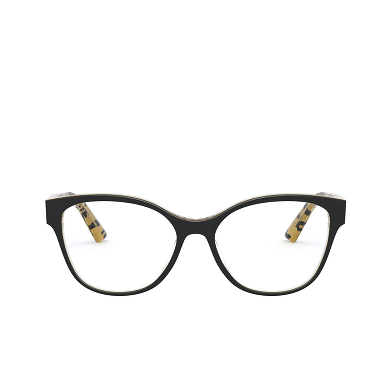 Dolce & Gabbana DG3322 Eyeglasses 3235 black on leo glitter gold - 1/4