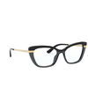 Dolce & Gabbana DG3325 Eyeglasses 3246 black on transparent black - product thumbnail 2/4