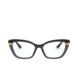 Dolce & Gabbana® Cat-eye Eyeglasses: DG3325 color Black On Transparent Black 3246.