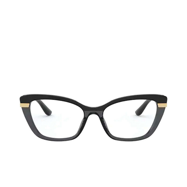 Dolce & Gabbana DG3325 Korrektionsbrillen 3246 black on transparent black - Vorderansicht