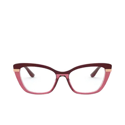 Dolce & Gabbana® Cat-eye Eyeglasses: DG3325 color Bordeaux / Trasparent Bordeaux 3247.