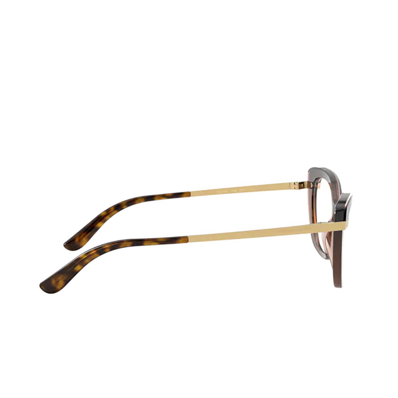Dolce & Gabbana DG3325 Eyeglasses 3256 havana on transparent brown - 3/4
