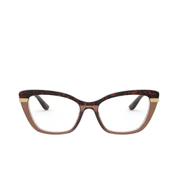 Dolce & Gabbana® Cat-eye Eyeglasses: DG3325 color Havana On Transparent Brown 3256.