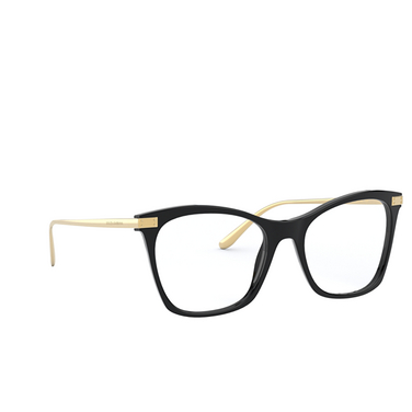 Dolce & Gabbana DG3331 Eyeglasses 501 black - three-quarters view