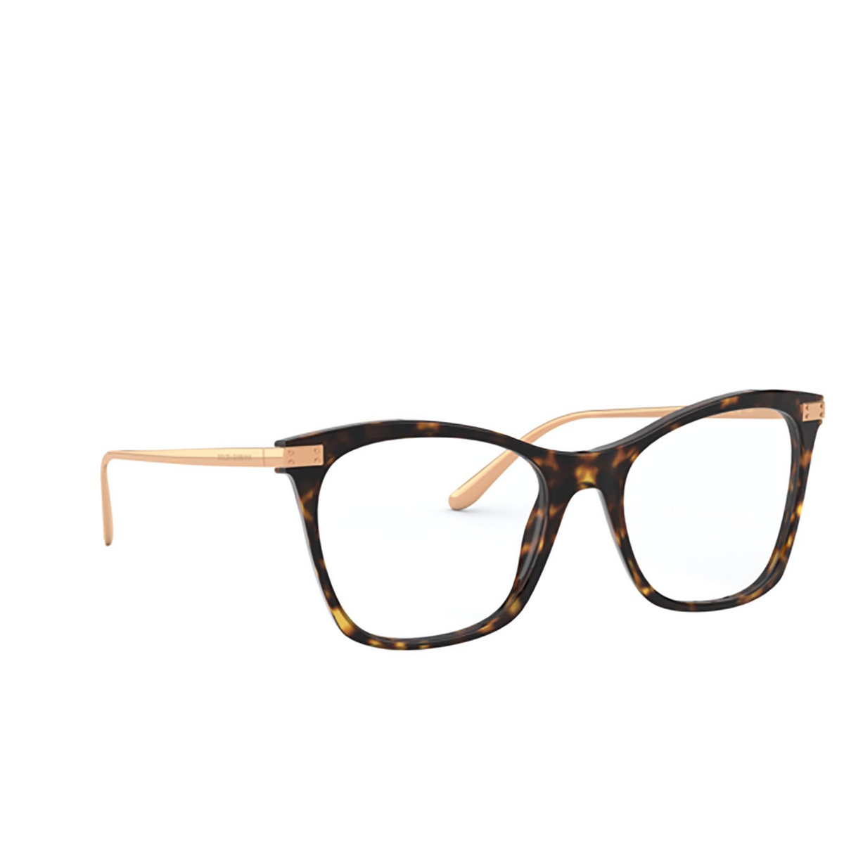 Occhiali da vista Dolce & Gabbana DG3331 502 HAVANA - tre quarti