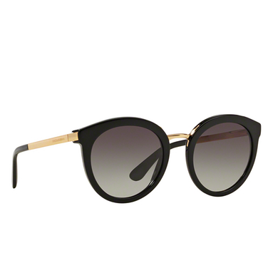 Gafas de sol Dolce & Gabbana DG4268 501/8G black - Vista tres cuartos