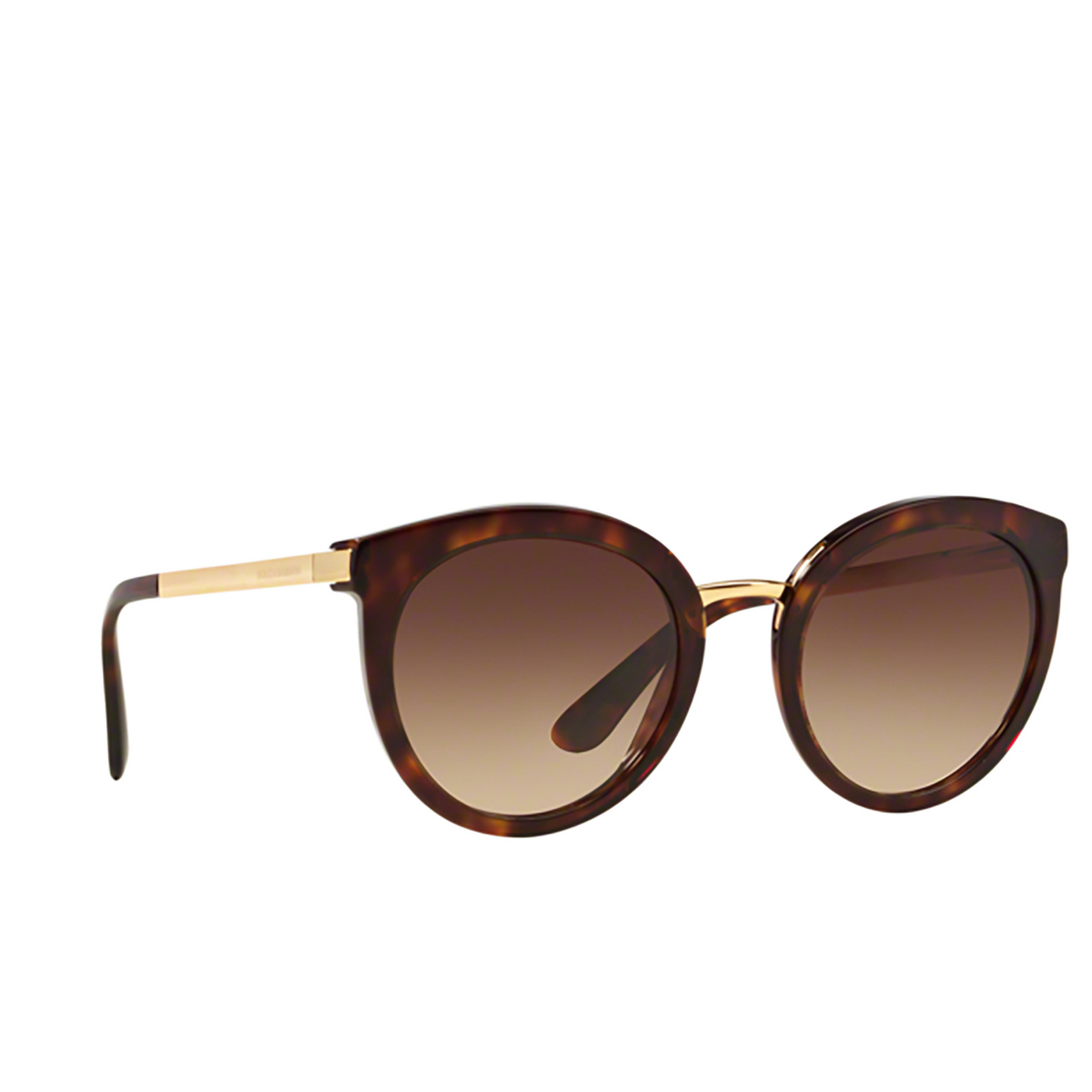 Dolce & Gabbana® Round Sunglasses: DG4268 color Havana 502/13 - 2/3.