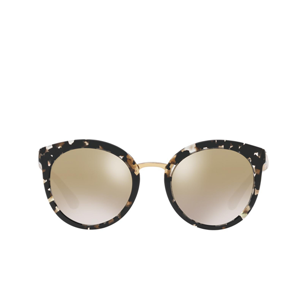 Dolce & Gabbana DG4268 Sunglasses 911/6E CUBE BLACK / GOLD - front view