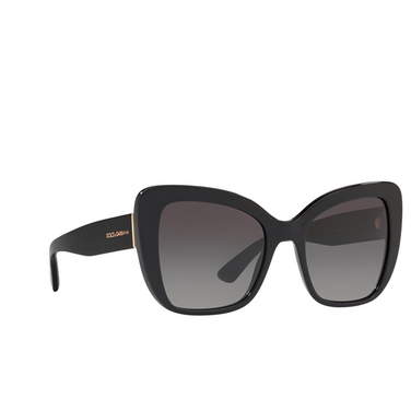 Gafas de sol Dolce & Gabbana DG4348 501/8G black - Vista tres cuartos