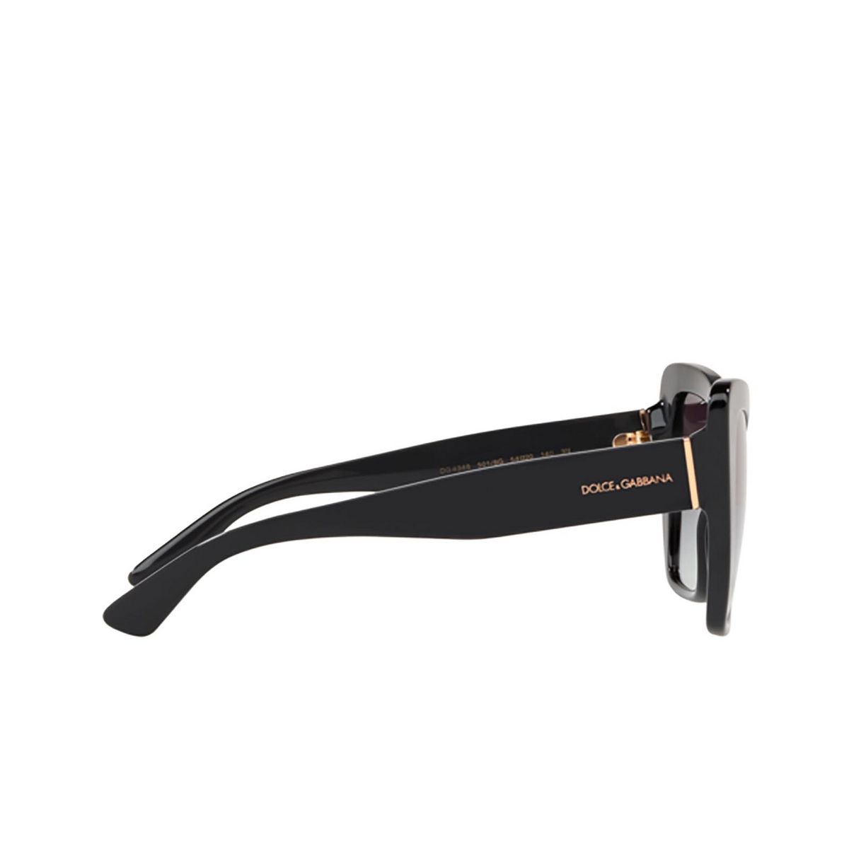 Dolce & Gabbana® Butterfly Sunglasses: DG4348 color 501/8G Black - 3/3
