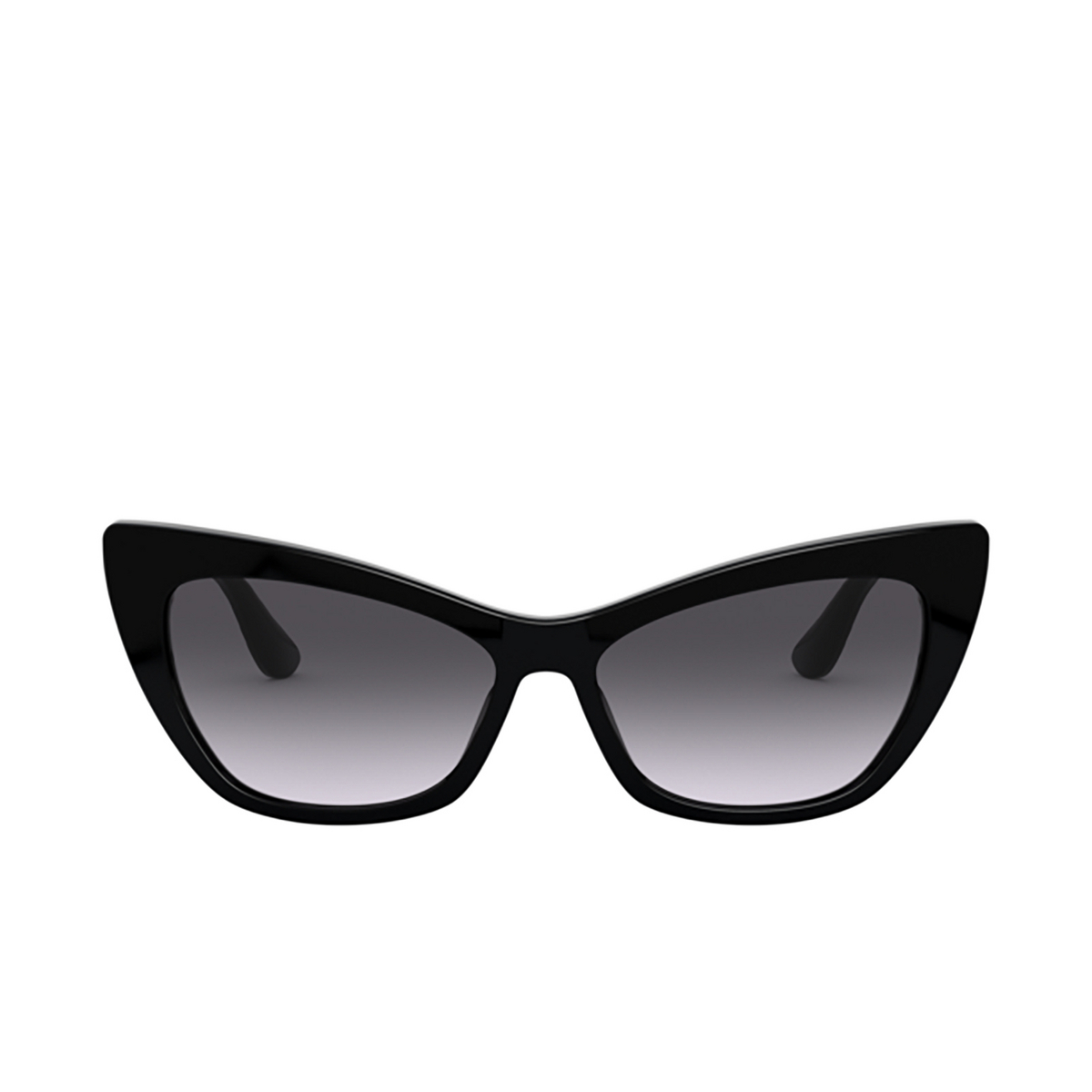 Dolce & Gabbana® Cat-eye Sunglasses: DG4370 color 501/8G Black - product thumbnail 1/3