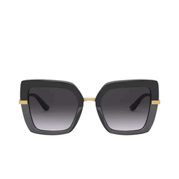 Dolce & Gabbana® Square Sunglasses: DG4373 color 32468G Black On Transparent Black 