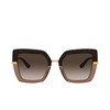 Dolce & Gabbana DG4373 Sunglasses 325613 havana on transparent brown - product thumbnail 1/4