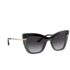 Occhiali da sole Dolce & Gabbana DG4374 32468g black on transparent black - anteprima prodotto 2/4
