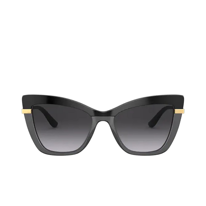 Occhiali da sole Dolce & Gabbana DG4374 32468g black on transparent black - 1/4