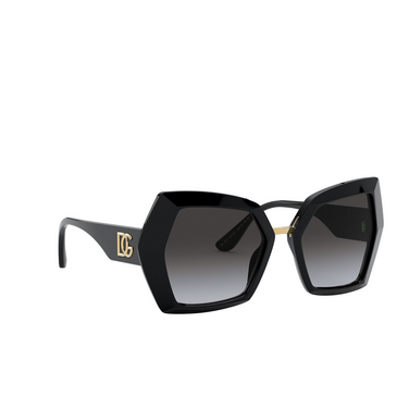 Dolce & Gabbana DG4377 Sonnenbrillen 501/8G black - Dreiviertelansicht