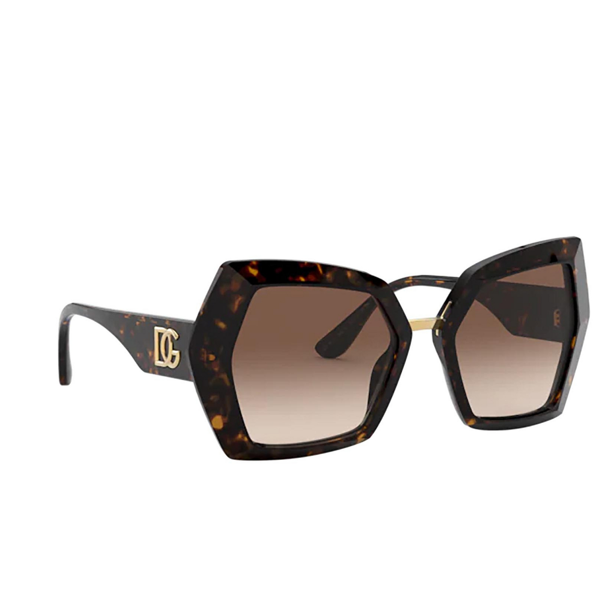 Dolce & Gabbana® Butterfly Sunglasses: DG4377 color 502/13 Havana - 2/3
