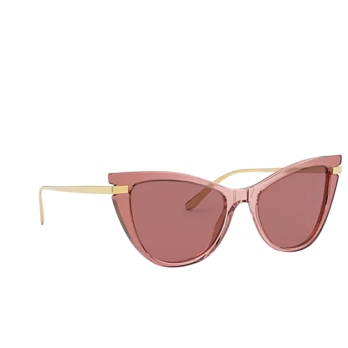 Dolce & Gabbana® Cat-eye Sunglasses: DG4381 color 326769 Pink Multilayer - product thumbnail 2/3