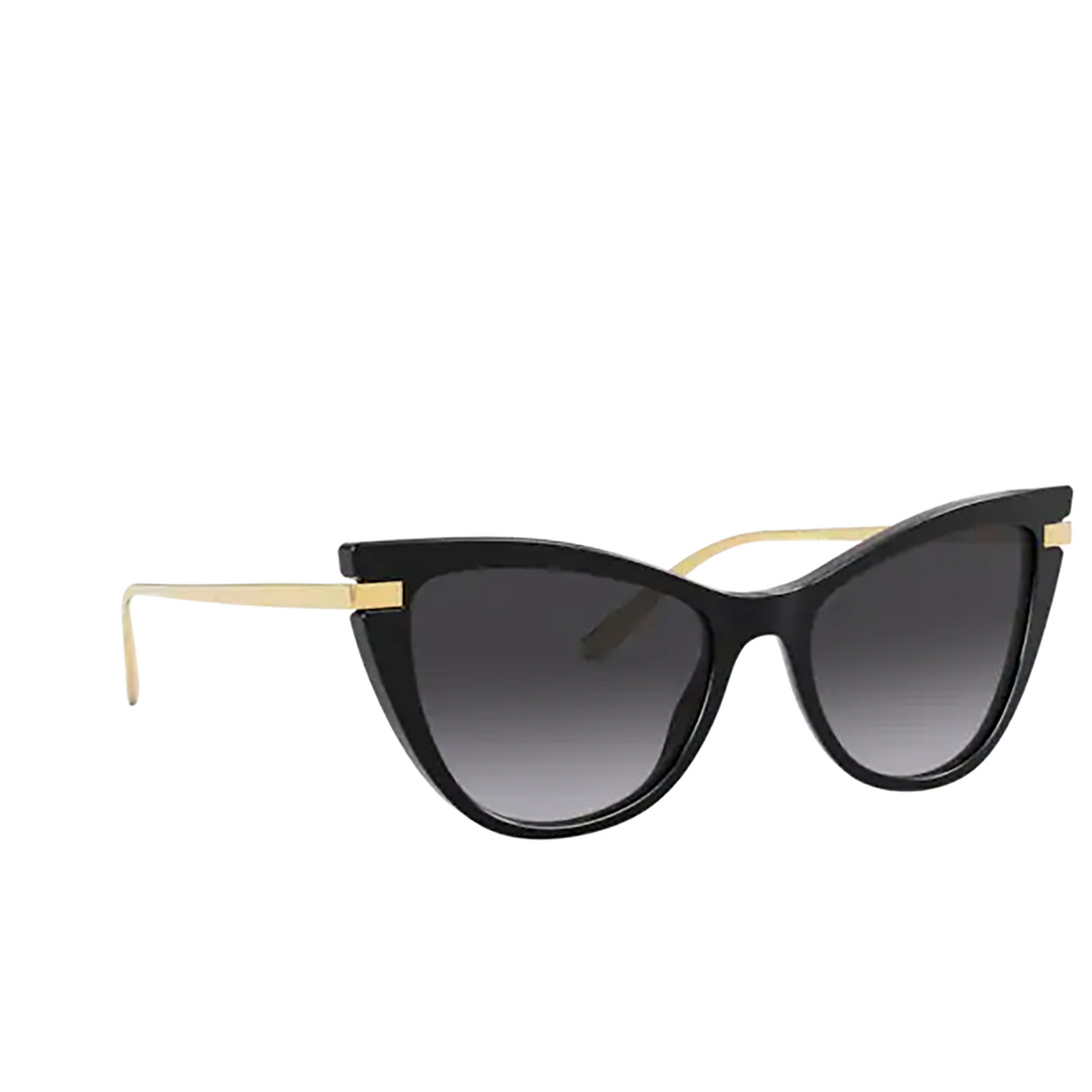 Dolce & Gabbana DG4381 Sunglasses 501/8G Black - three-quarters view