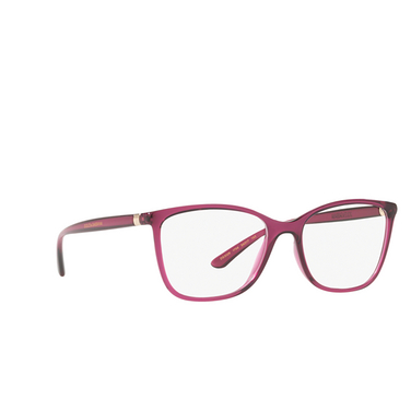 Dolce & Gabbana DG5026 Eyeglasses 1754 transparent dark cherry - three-quarters view