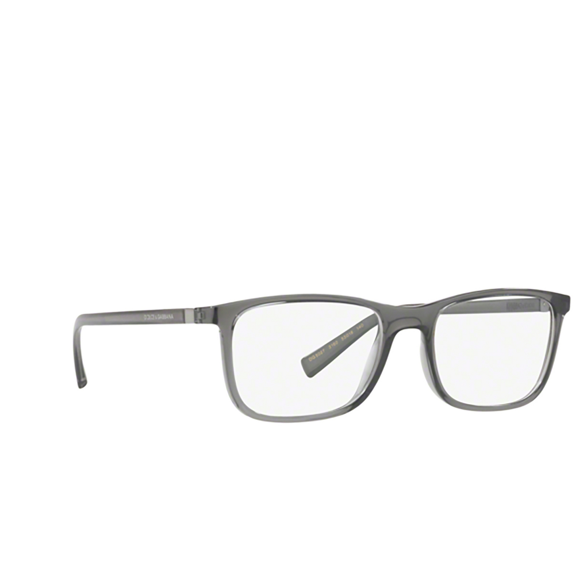 Dolce & Gabbana DG5027 Eyeglasses 3160 TRANSPARENT GREY - three-quarters view