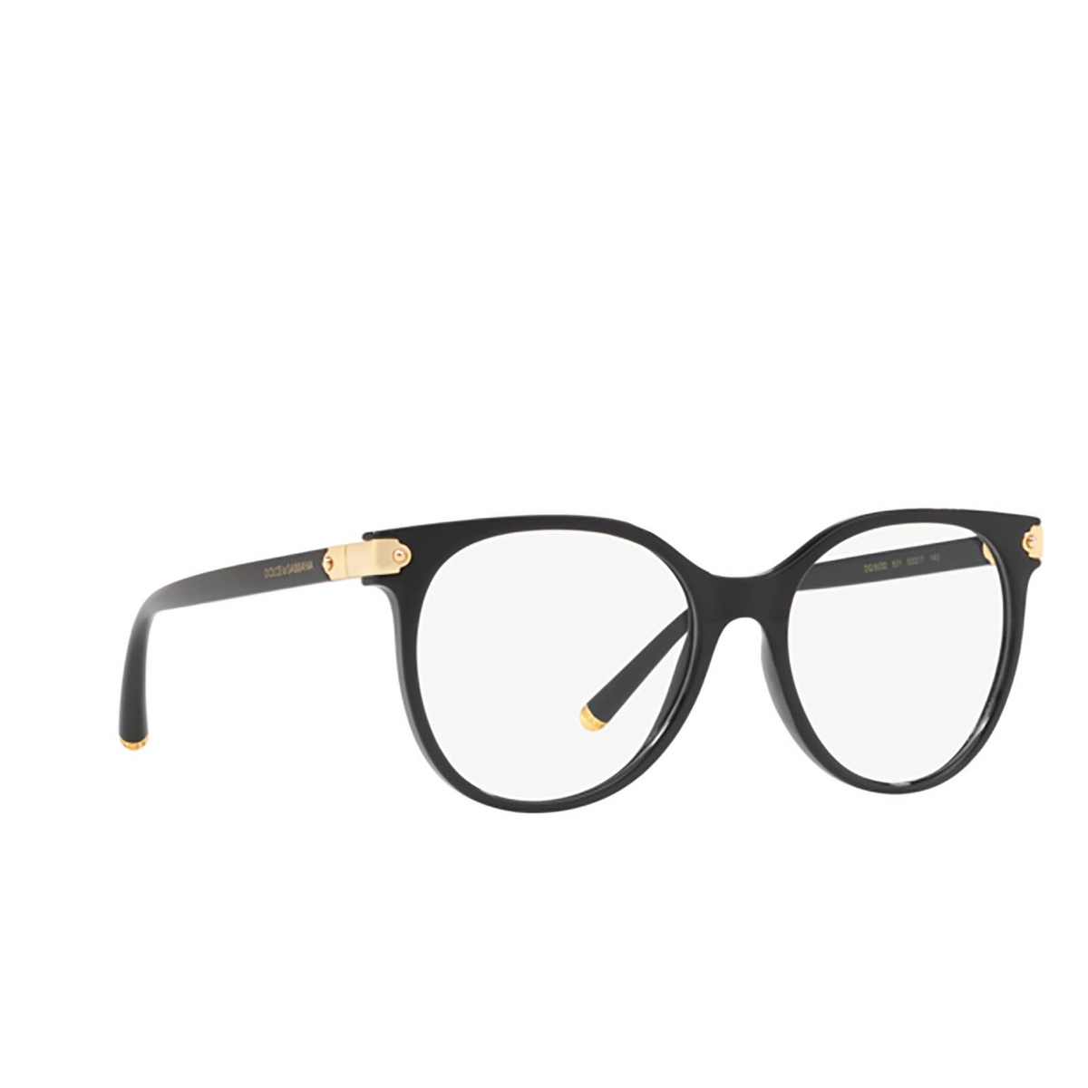 Dolce & Gabbana® Square Eyeglasses: DG5032 color Black 501 - 2/3.