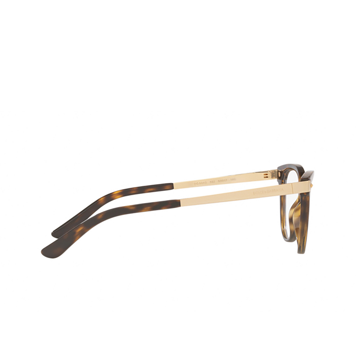 Dolce & Gabbana DG5042 Eyeglasses 502 HAVANA - 3/4