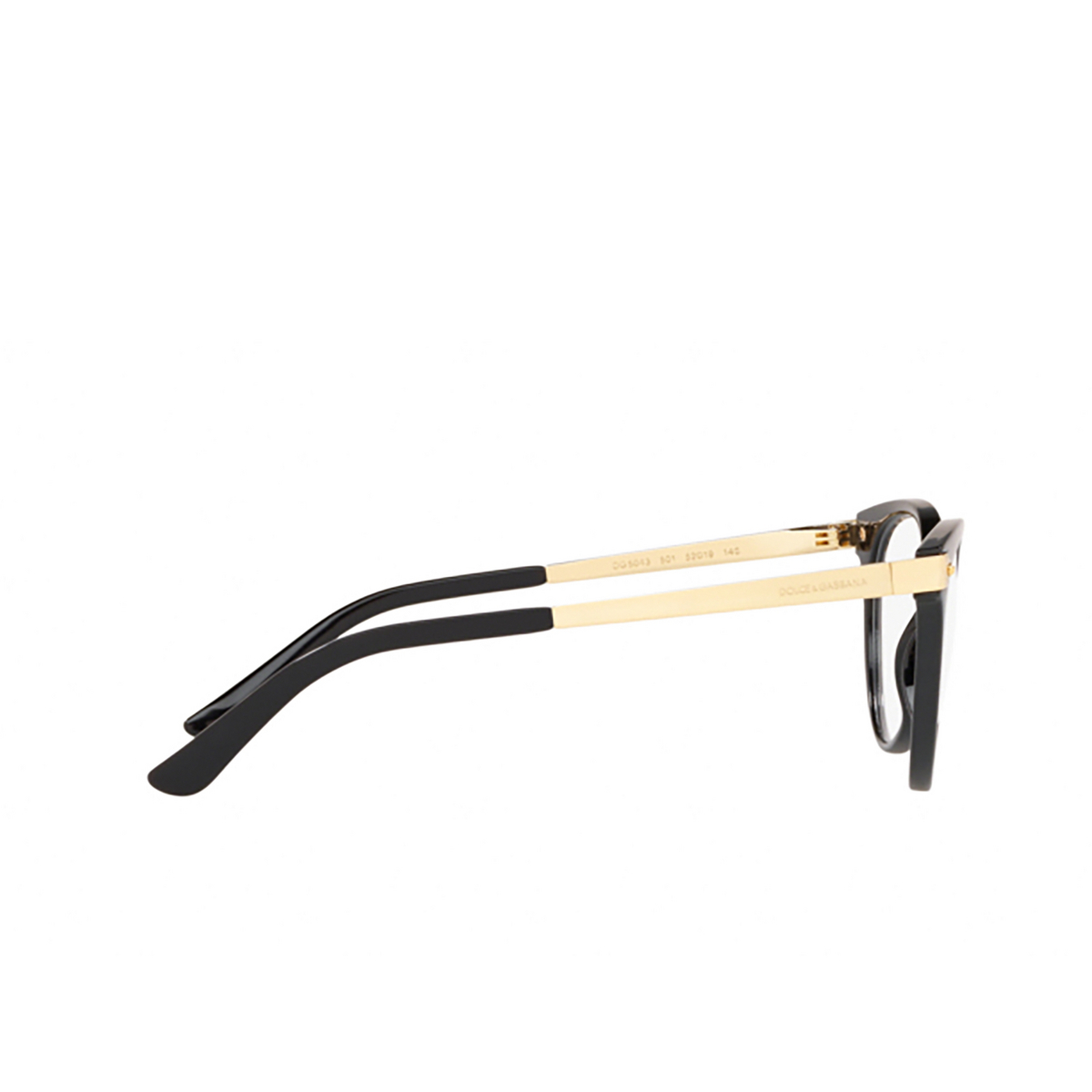 Occhiali da vista Dolce & Gabbana DG5043 501 BLACK - anteprima prodotto 3/4