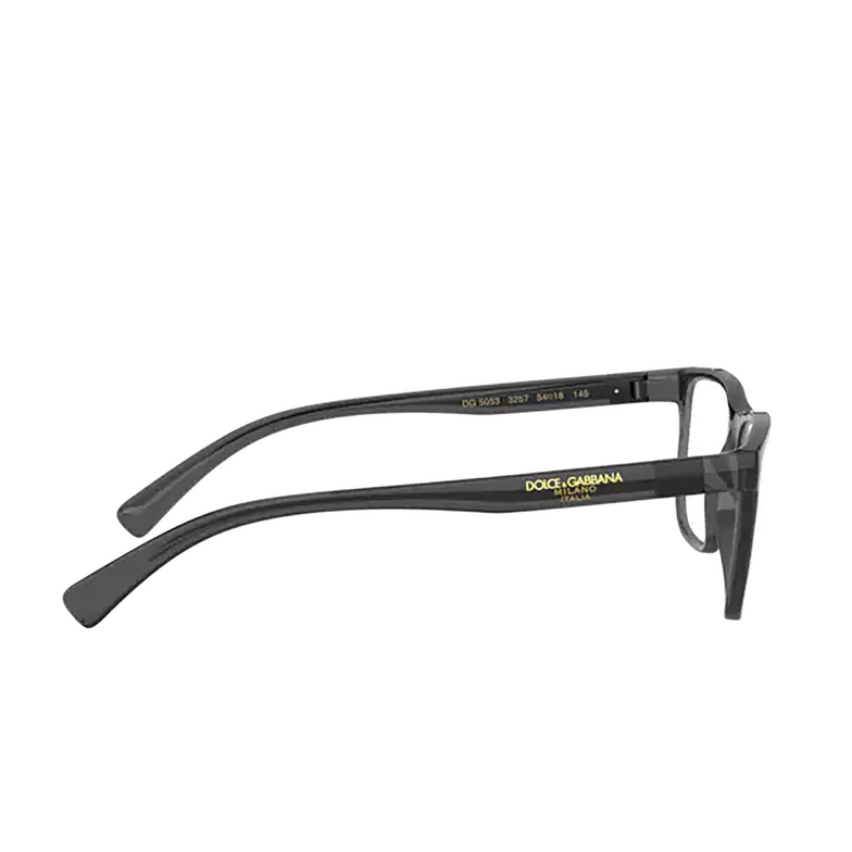 Dolce & Gabbana DG5053 Eyeglasses 3257 transparent grey / black - 3/4