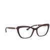 Dolce & Gabbana® Cat-eye Eyeglasses: DG5054 color Havana On Transparent Brown 3185 - product thumbnail 2/3.