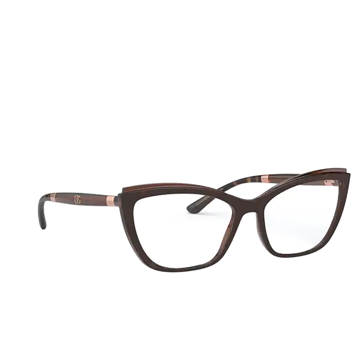 Occhiali da vista Dolce & Gabbana DG5054 3185 HAVANA ON TRANSPARENT BROWN - anteprima prodotto 2/4